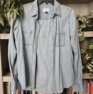 Universal thread jean button down shirt